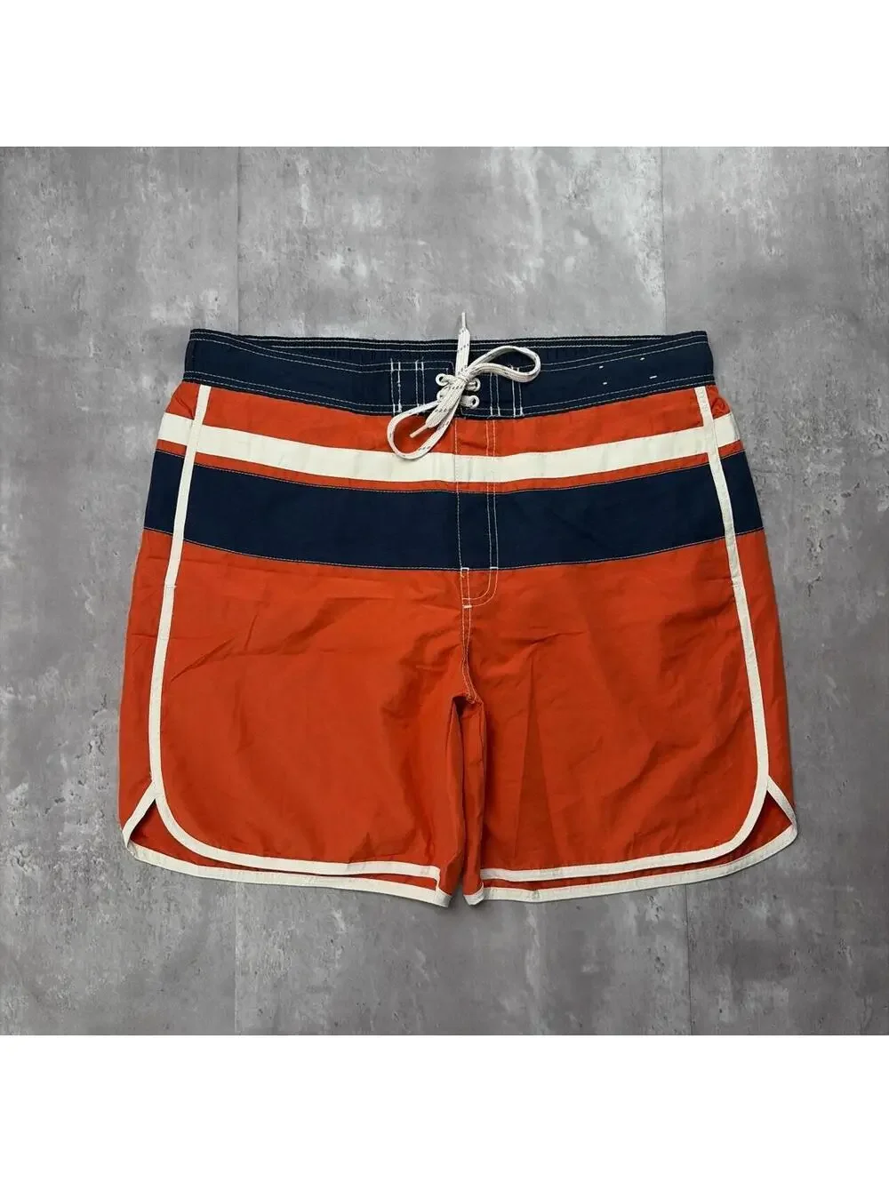 Vintage Caribbean Joe Surf Grunge Striped Baggy Board Shorts